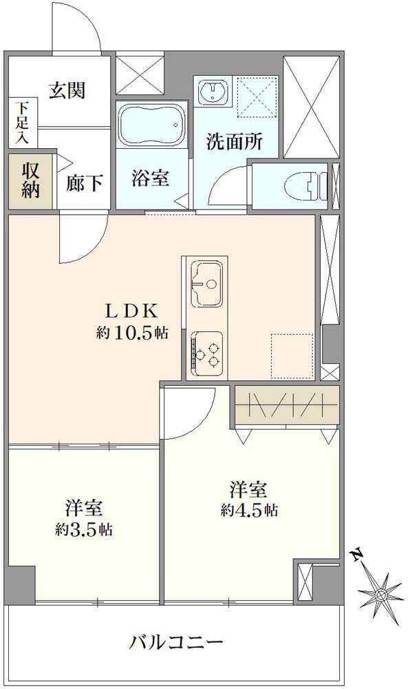 ネオコーポ第2お花茶屋の間取図