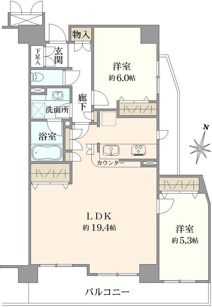 バームステージ梅島の間取図