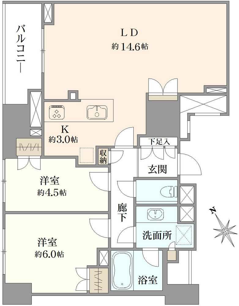 プラウド船堀ファーストの間取図