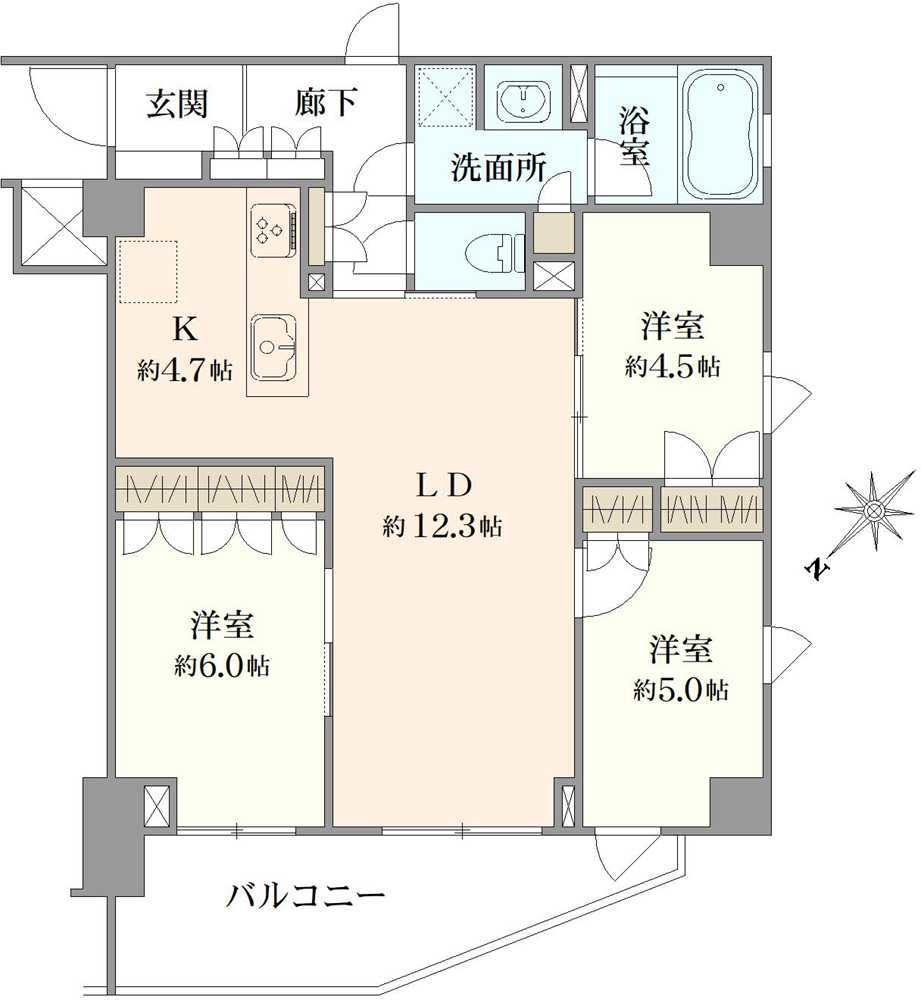 オープンレジデンシア西葛西の間取図