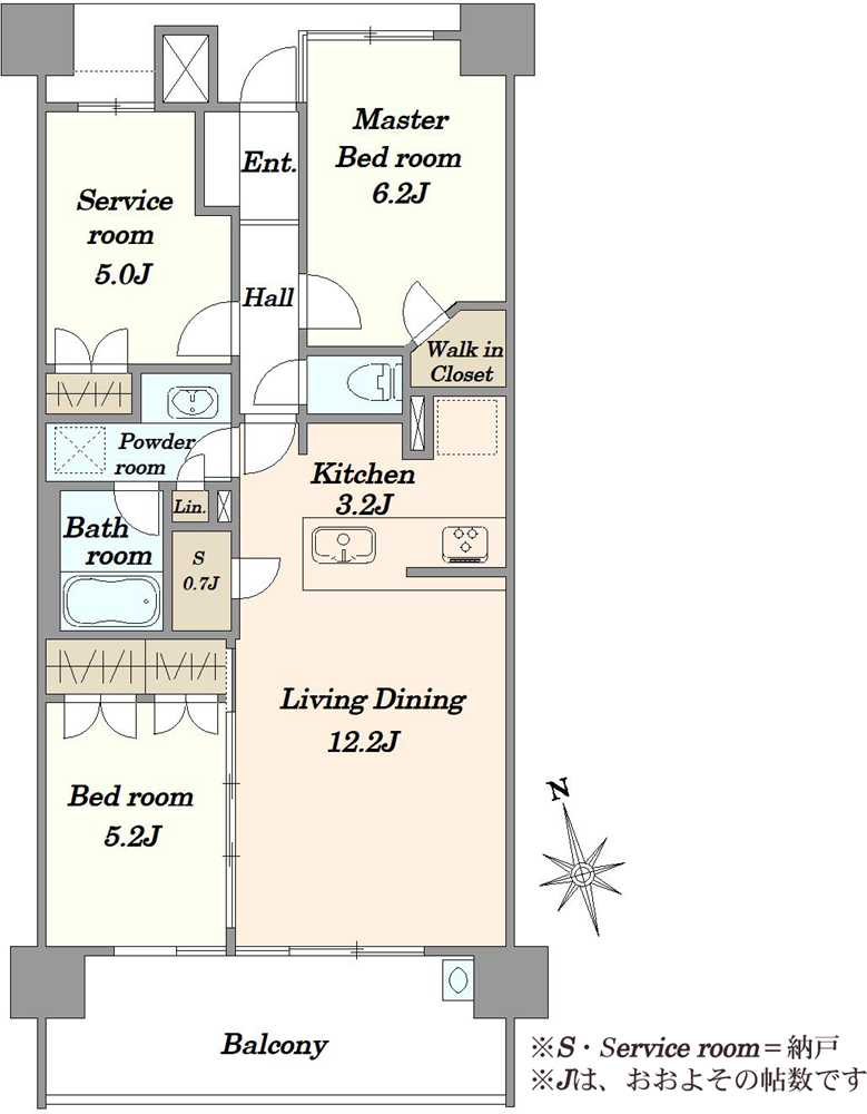 ゼルクハウス船堀の間取図