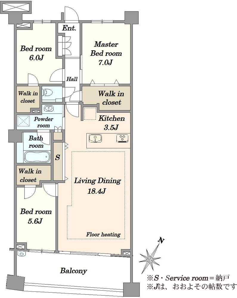 プラウド新浦安パークマリーナの間取図