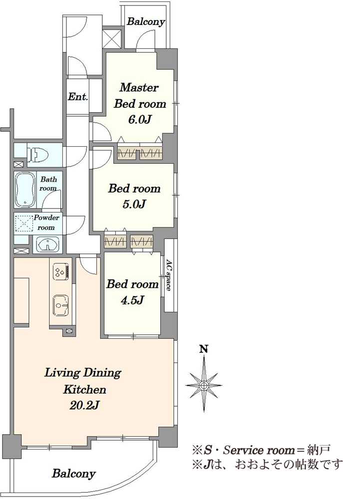 ナイスパークフロンテージ西葛西の間取図