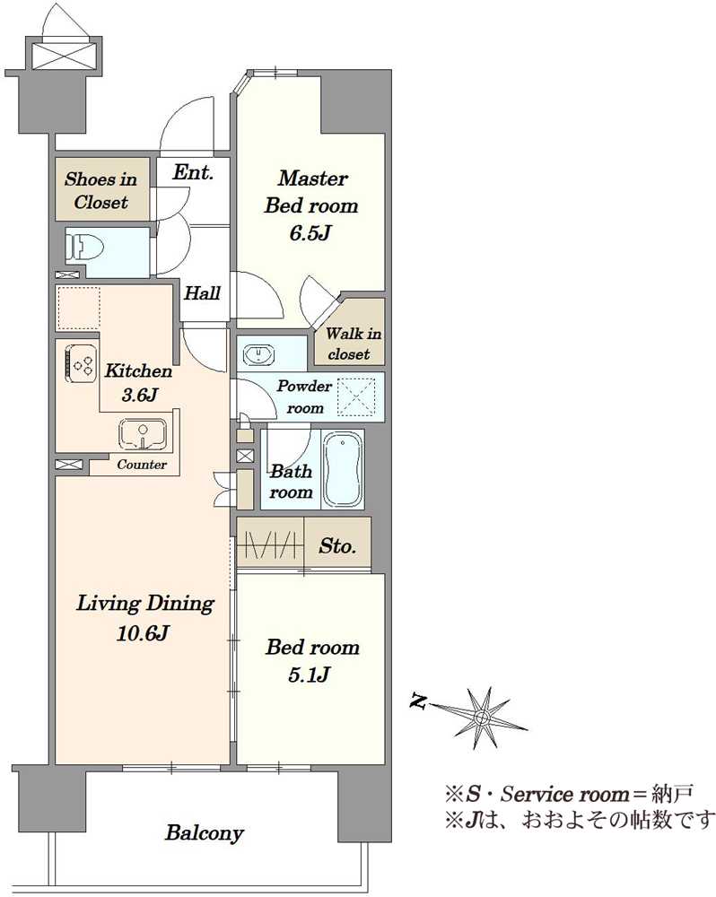 レジデントプレイス西葛西の間取図