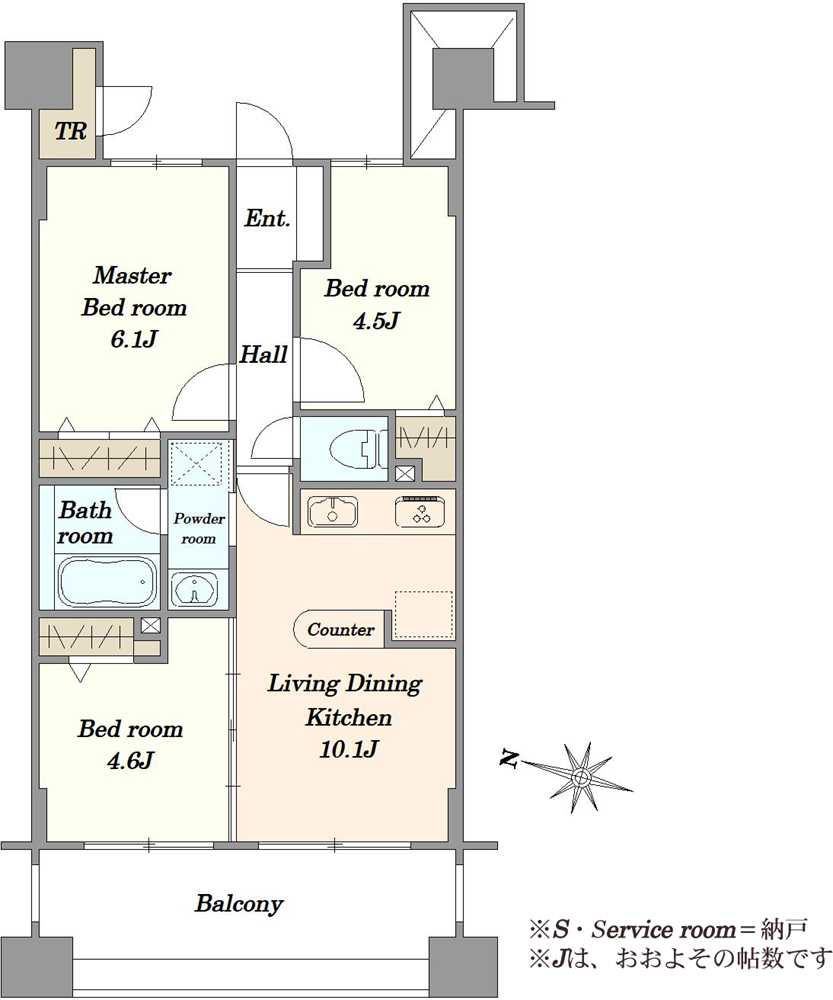 ライオンズプラザ西葛西の間取図