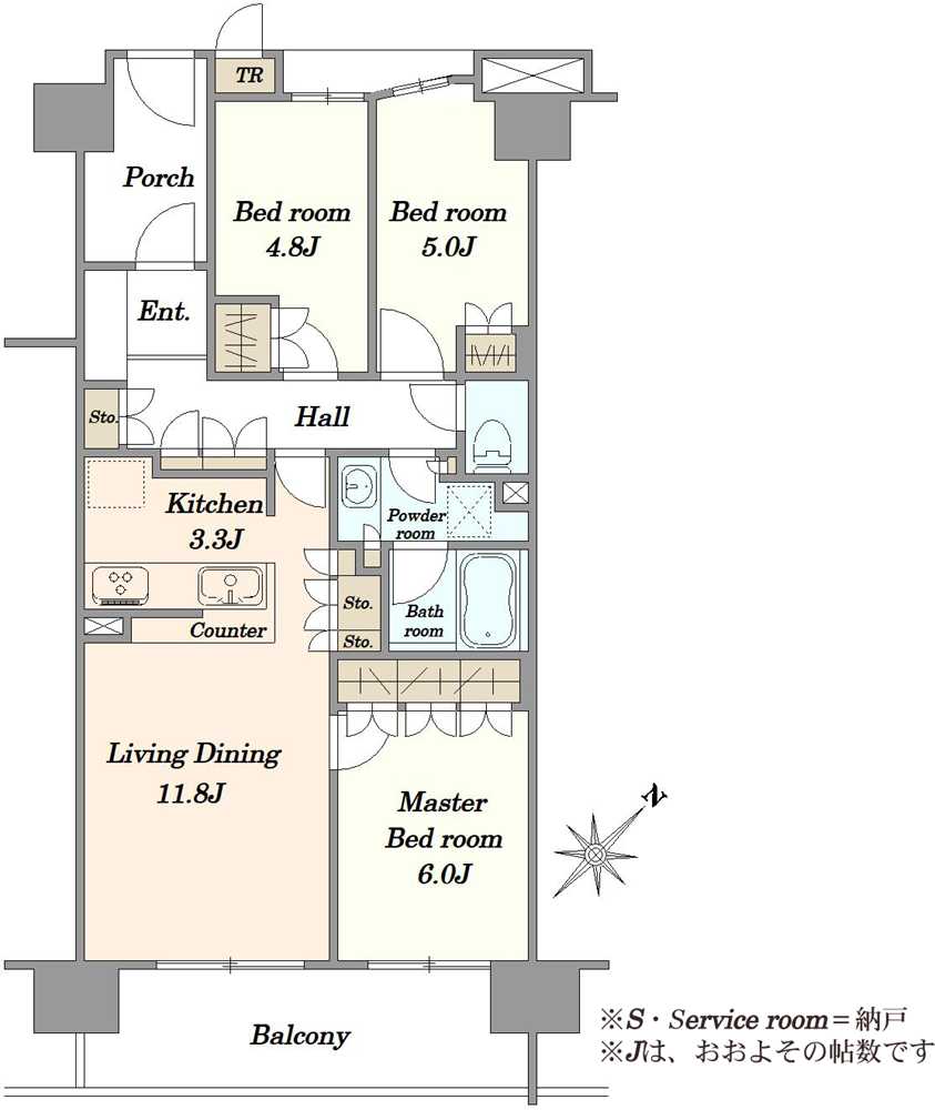 オーベル葛西ベイパークスの間取図