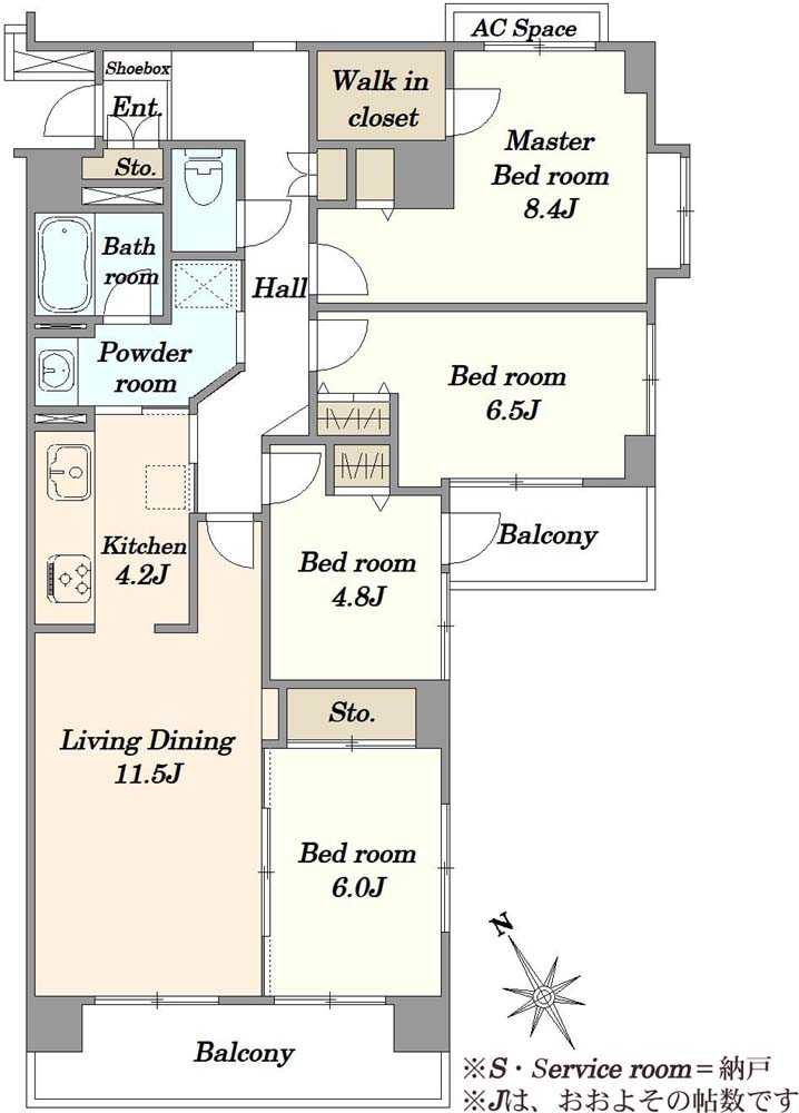 エクセル西葛西の間取図
