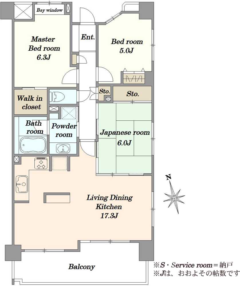 ライオンズマンション浦安シティの間取図