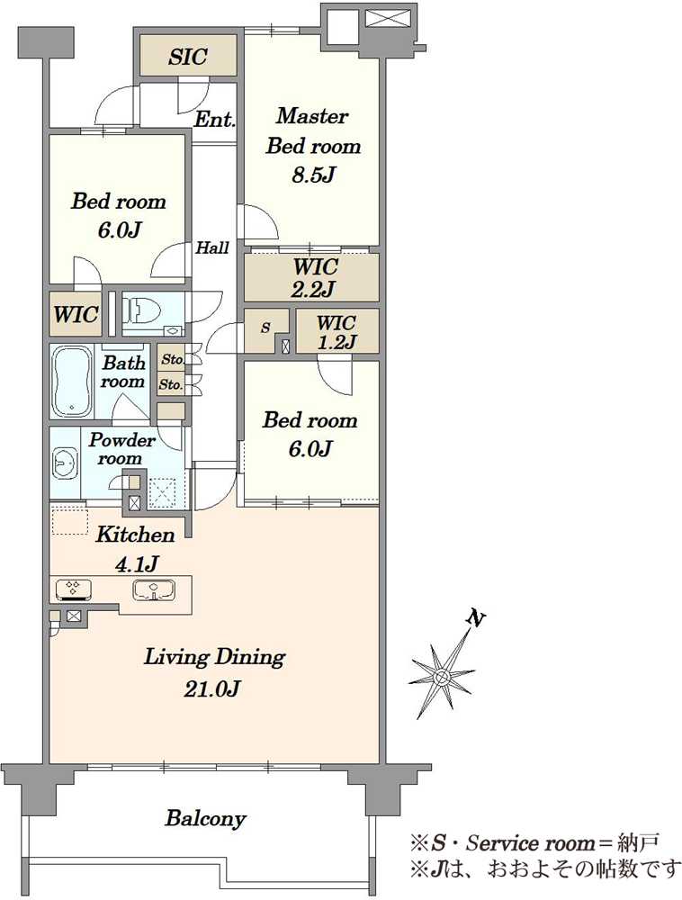 ザ・パークハウス新浦安マリンヴィラテラスプラザの間取図