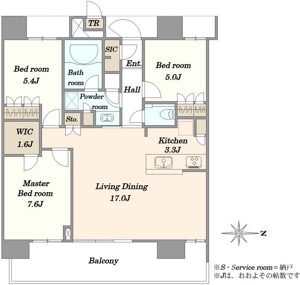 THE TOYOSU TOWER ザ・トヨスタワーの間取図