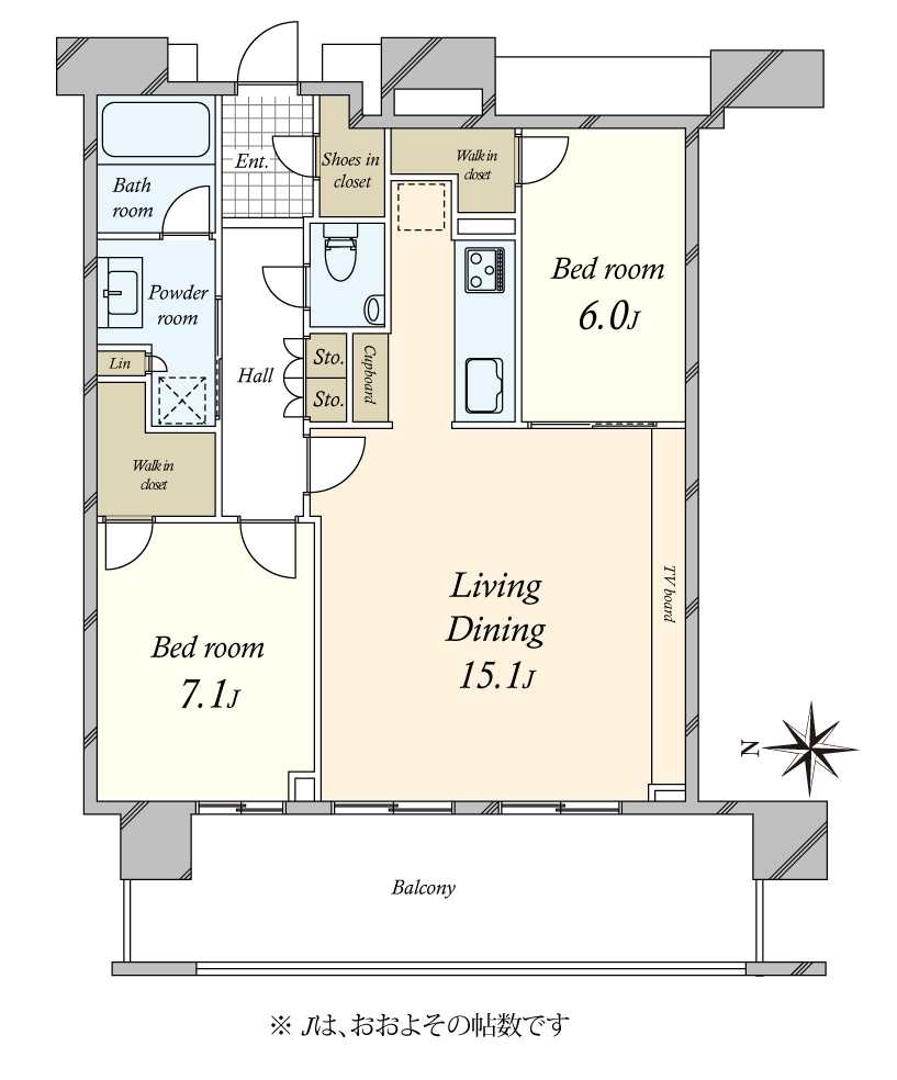 スカイズタワーガーデンの間取図