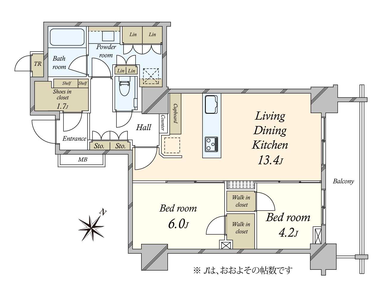 パークタワー豊洲の間取図