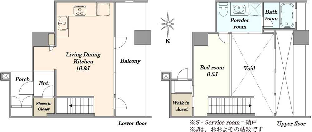 ワールドシティタワーズブリーズタワー1棟の間取図