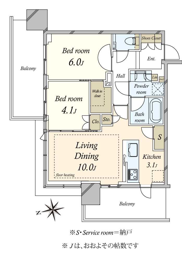 シティタワーズ東京ベイ イーストタワーの間取図