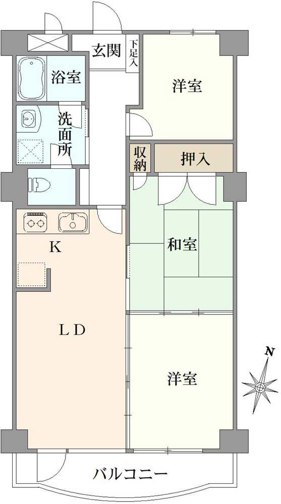 アーバンヒルズ鶴見の間取図