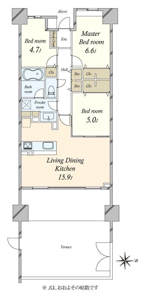 パークスクエア南品川の間取図