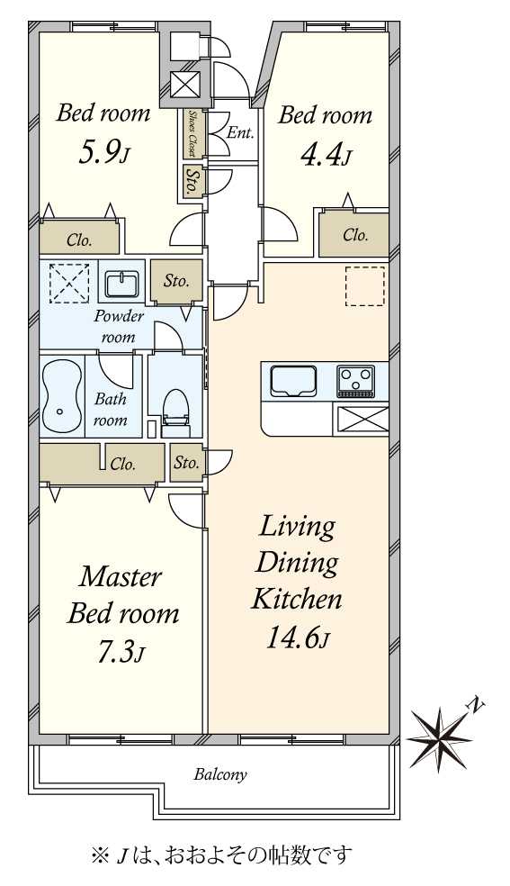 ハイホーム南大井の間取図