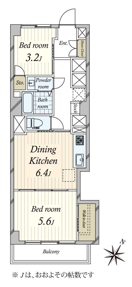 ニックハイム西六郷の間取図