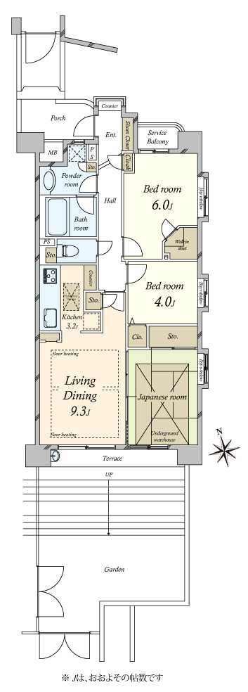 ガーデンホーム品川シーサイドの間取図