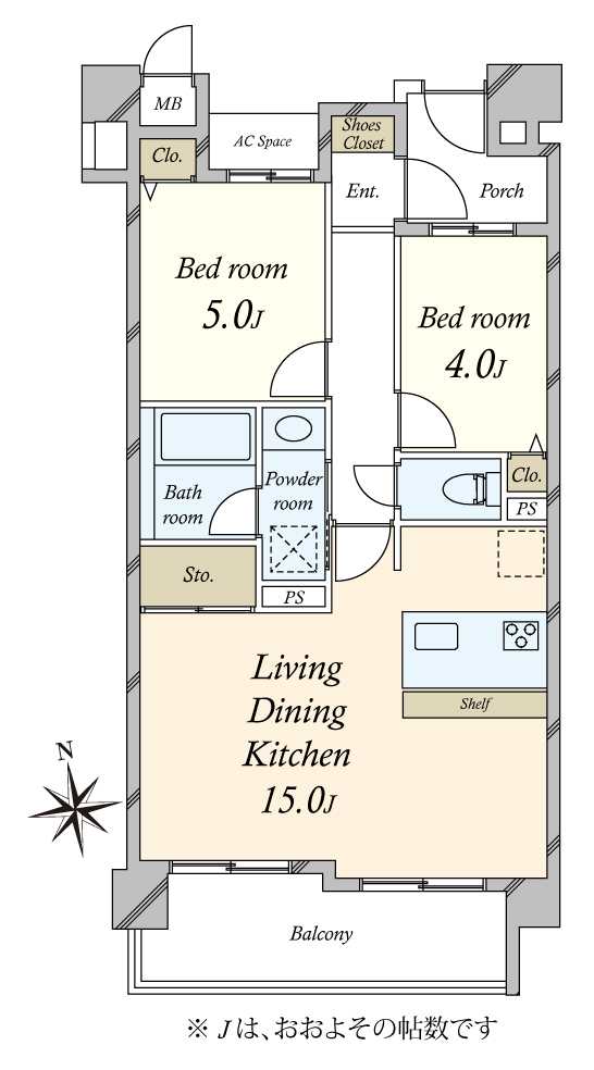 グランイーグル大森IIの間取図