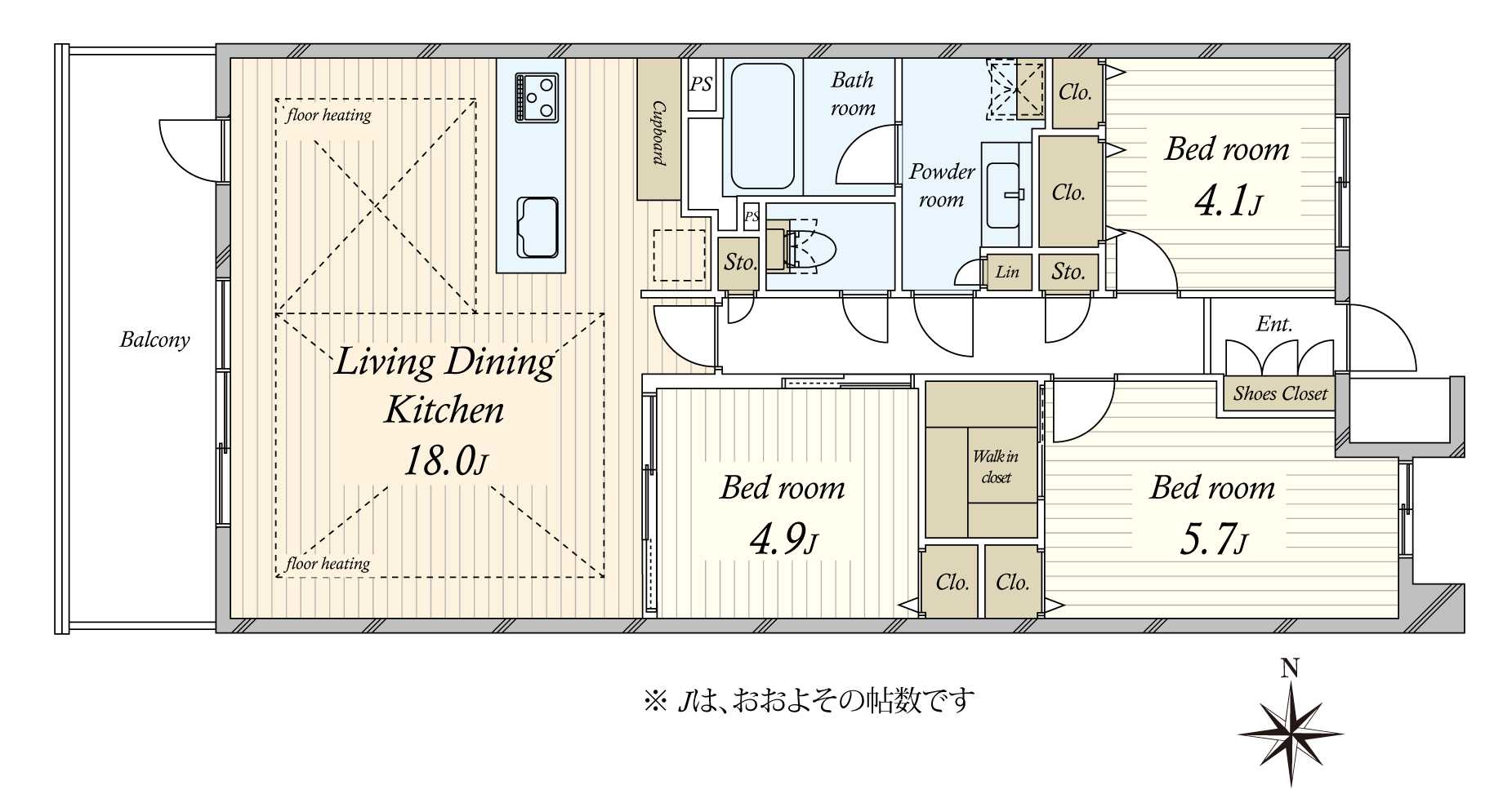 ジェントリーハウス品川大井の間取図