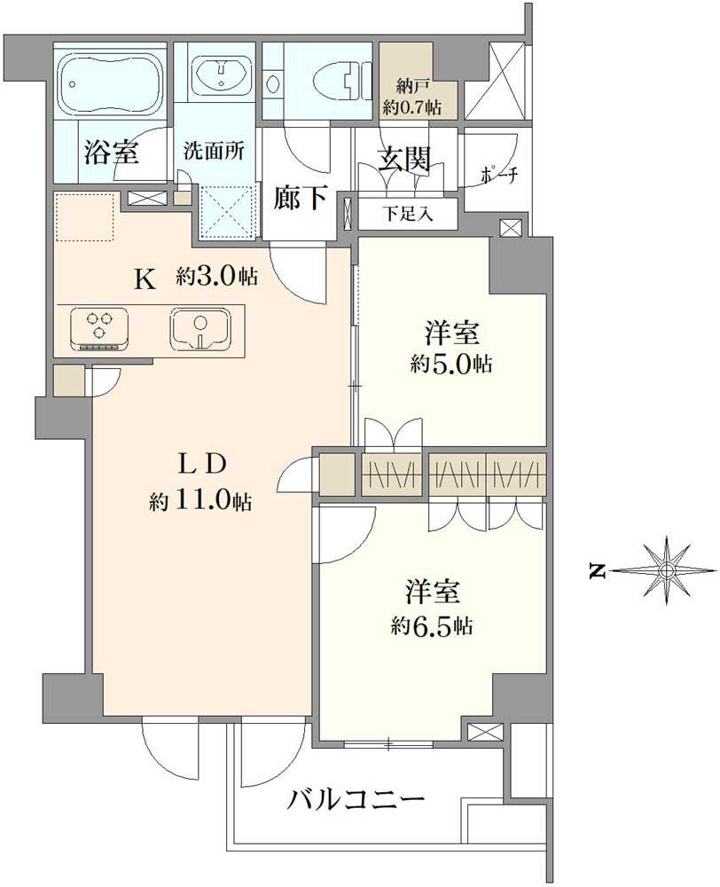 プラウド中野テラスの間取図