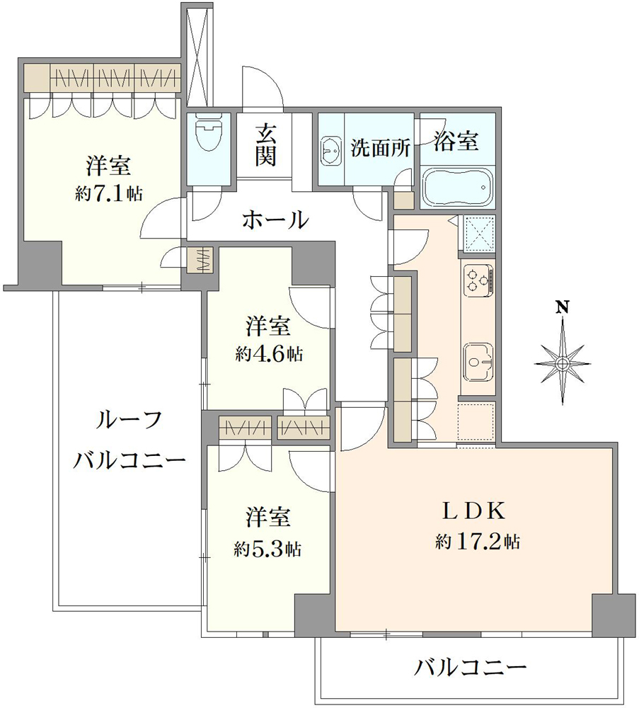 パークシティ杉並 セントラルタワーの間取図