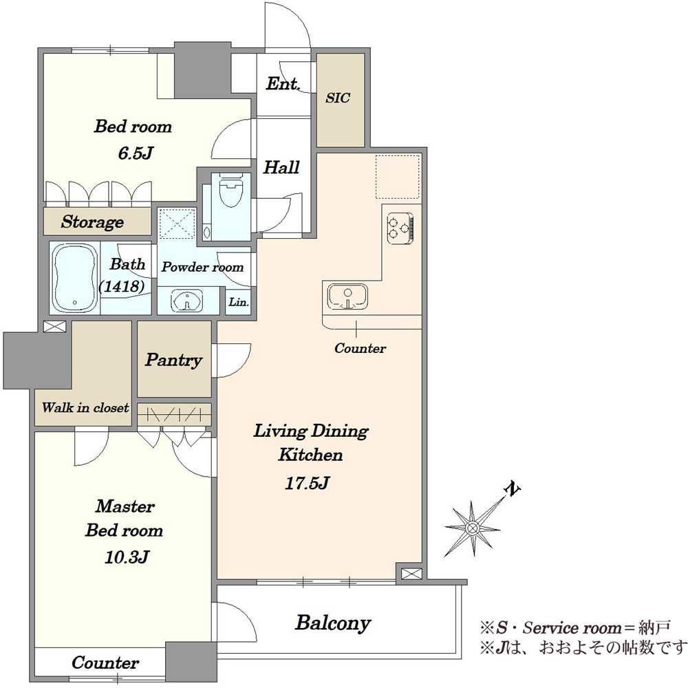 THE TOKYO TOWERS MID TOWERの間取図