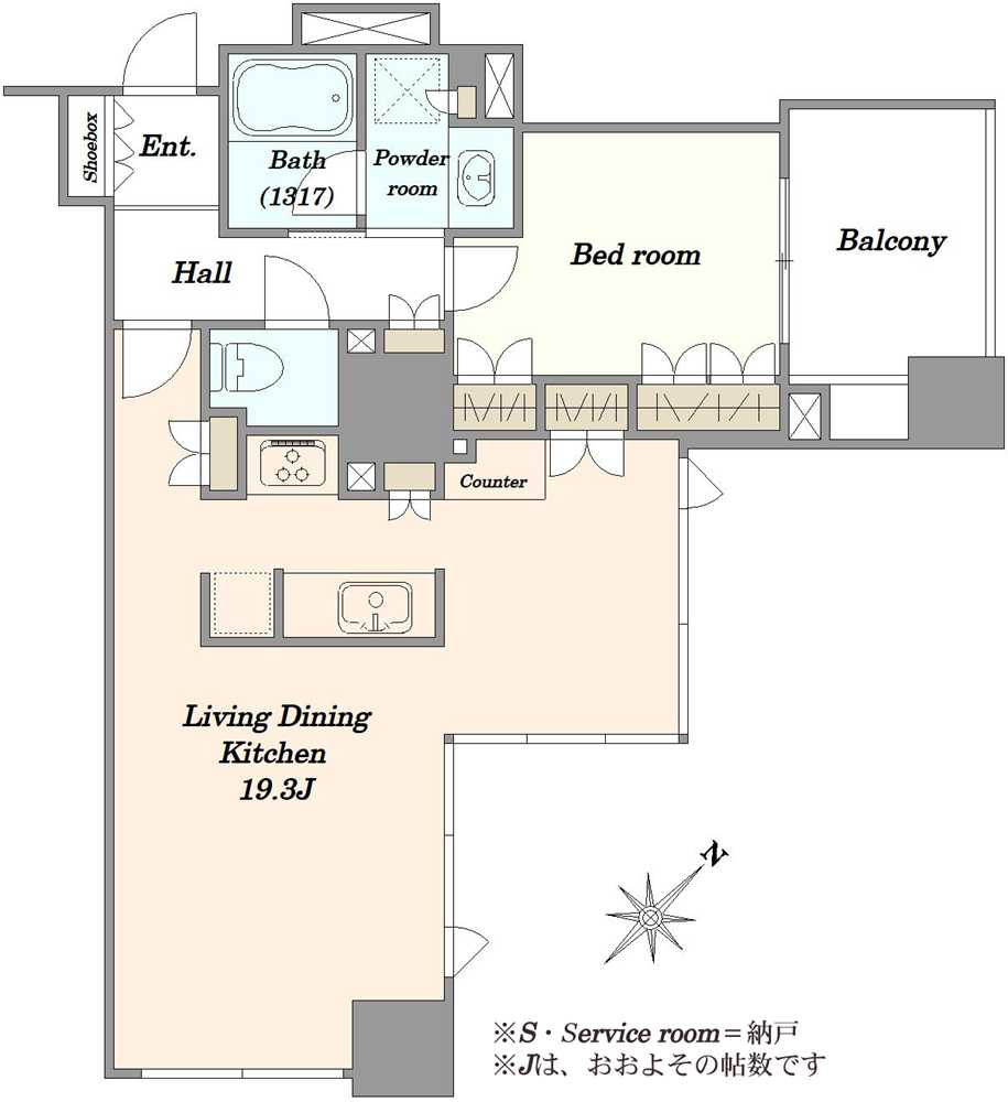 シティタワー池袋ウエストゲートの間取図