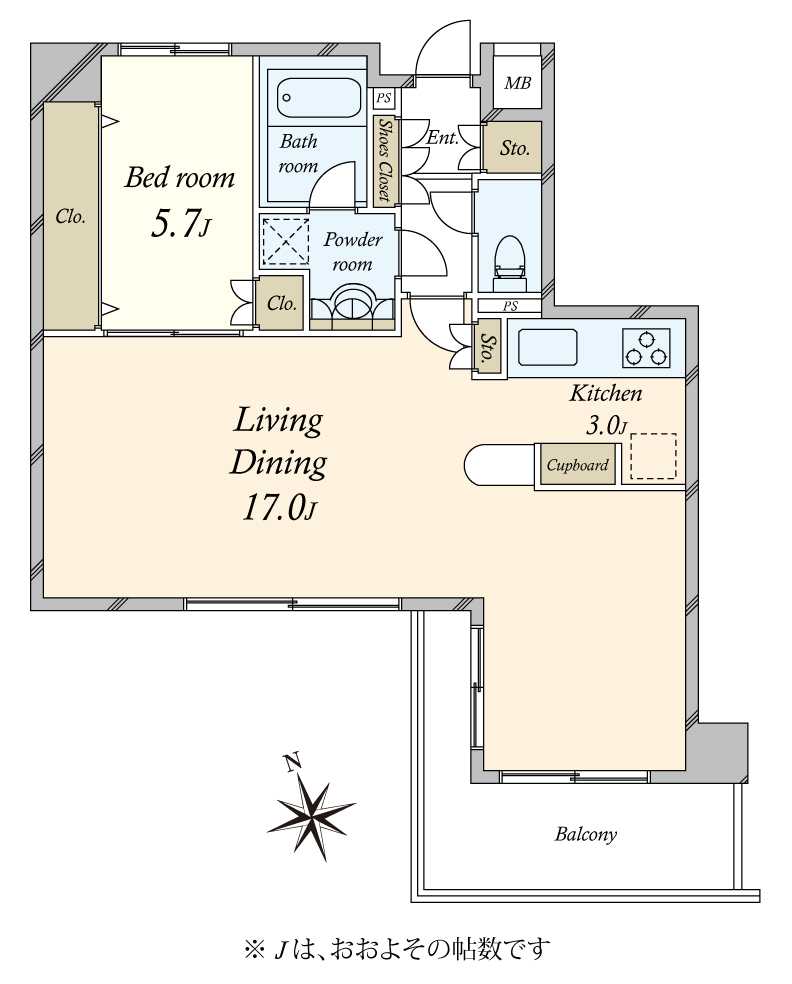 ユニーブル恵比寿の間取図
