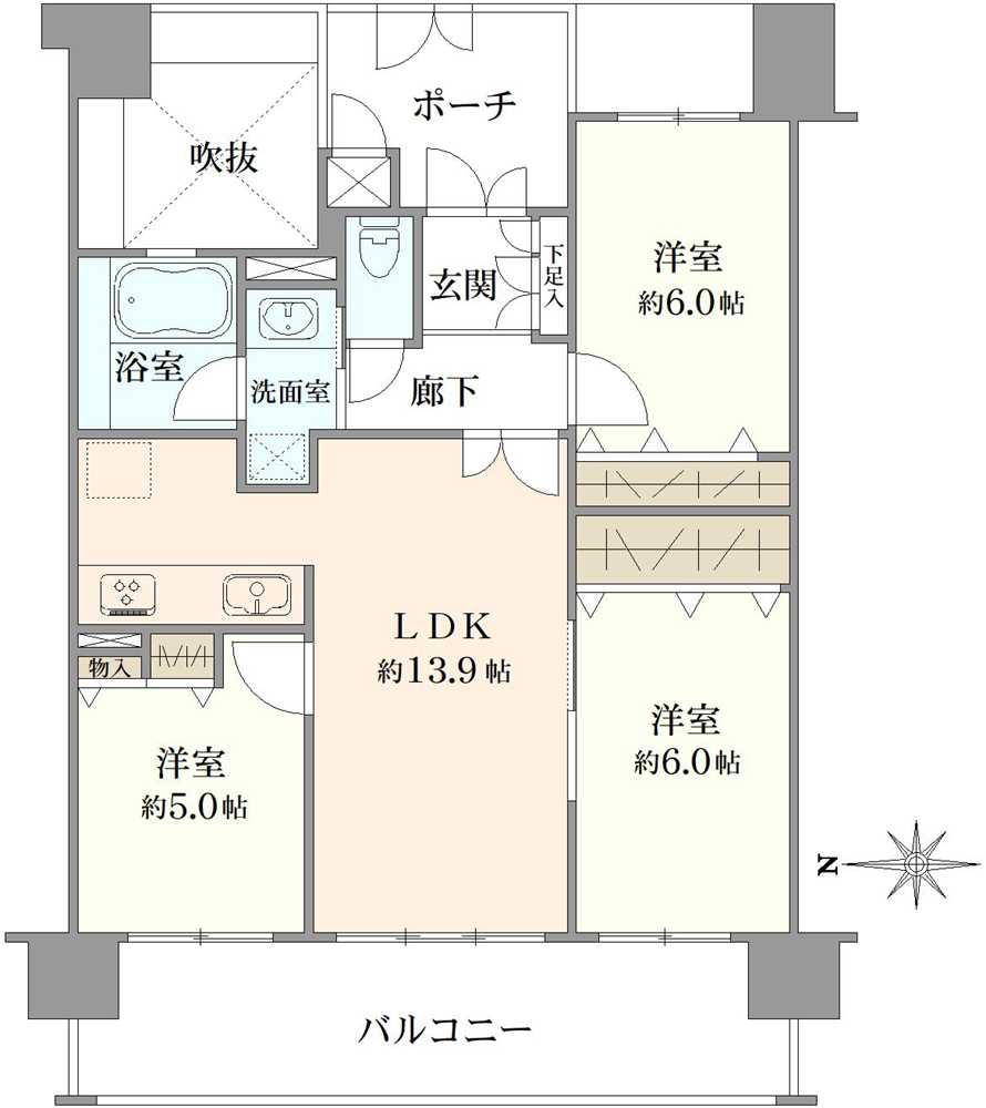 エスリード豊中少路の間取図