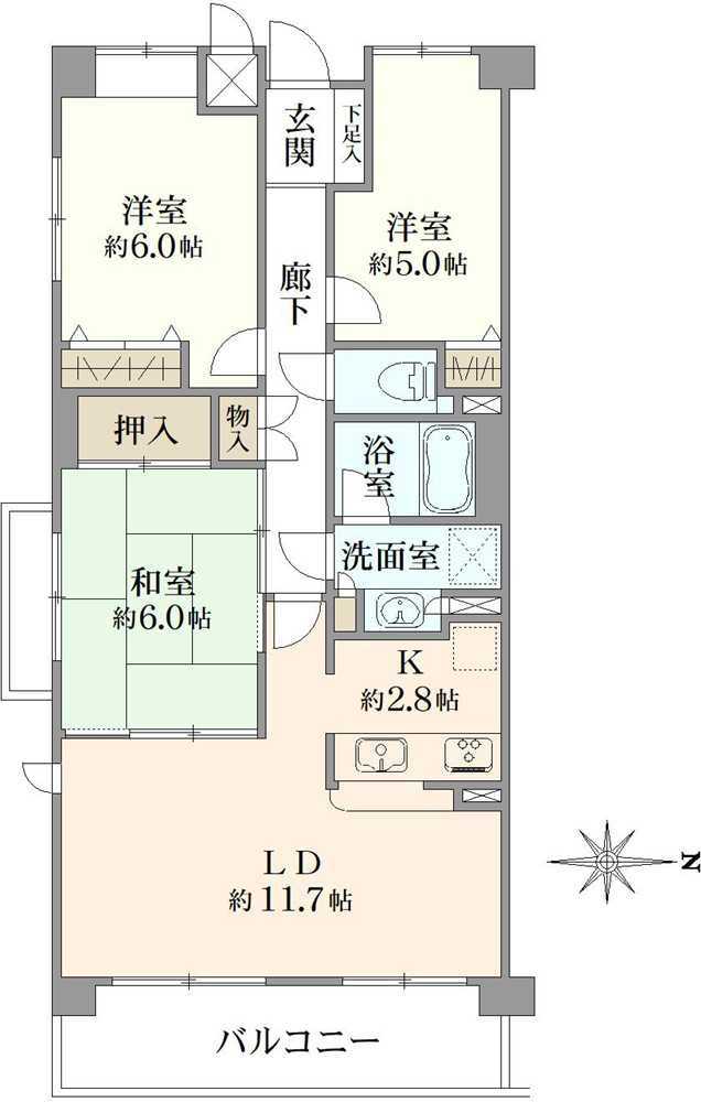 ステイツ池田フラッツの間取図