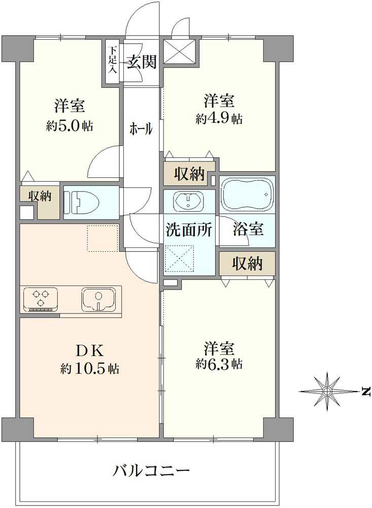 ライオンズガーデン保谷の間取図