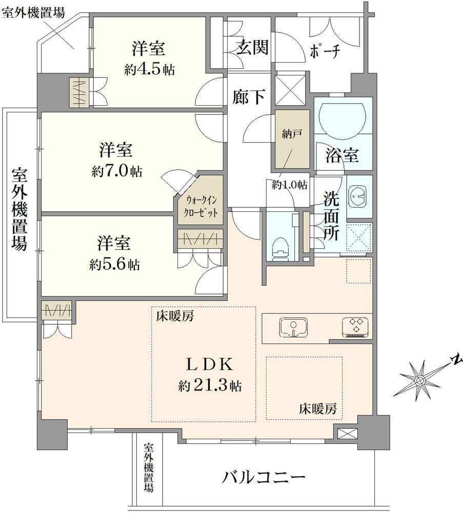 イトーピア大泉学園フィネシアの間取図