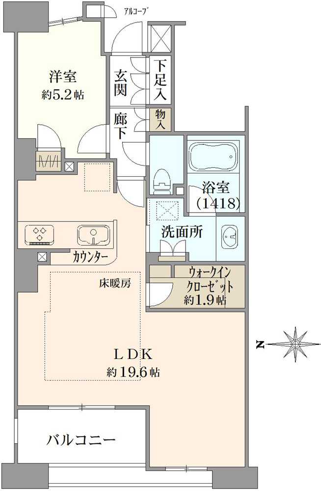 グランスイート上石神井の間取図