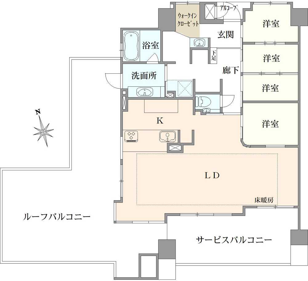ライオンズグローベル石神井公園の間取図