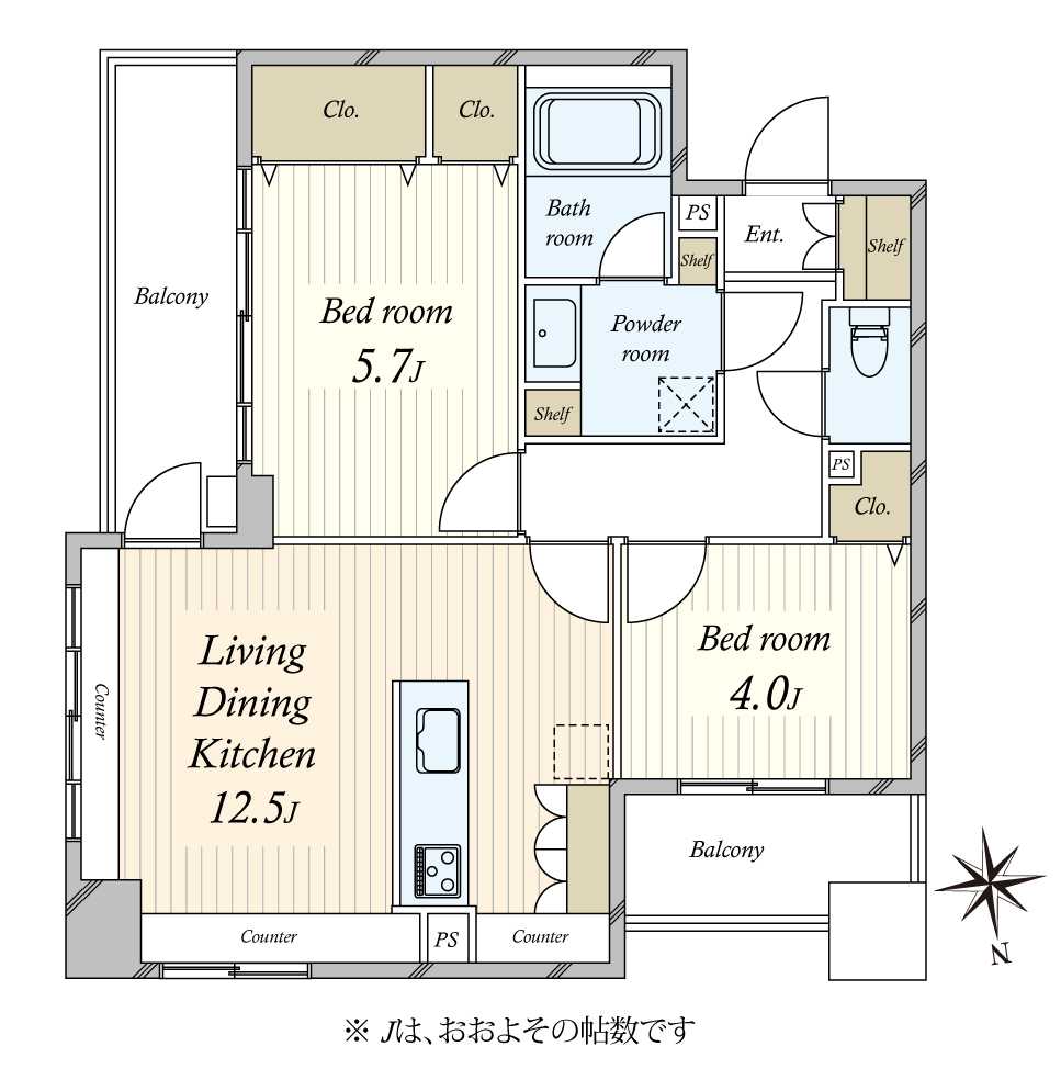 グランベルセントラルステージの間取図