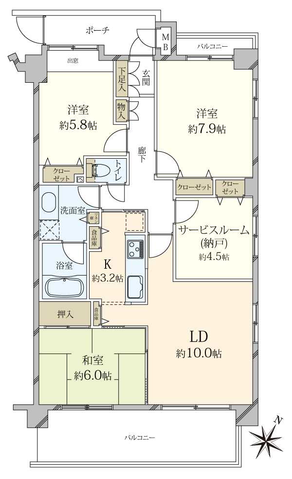 ロータリーパレス宮原の間取図