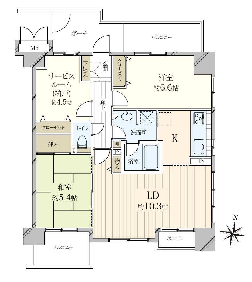 コートプラザ大宮市役所通りの間取図