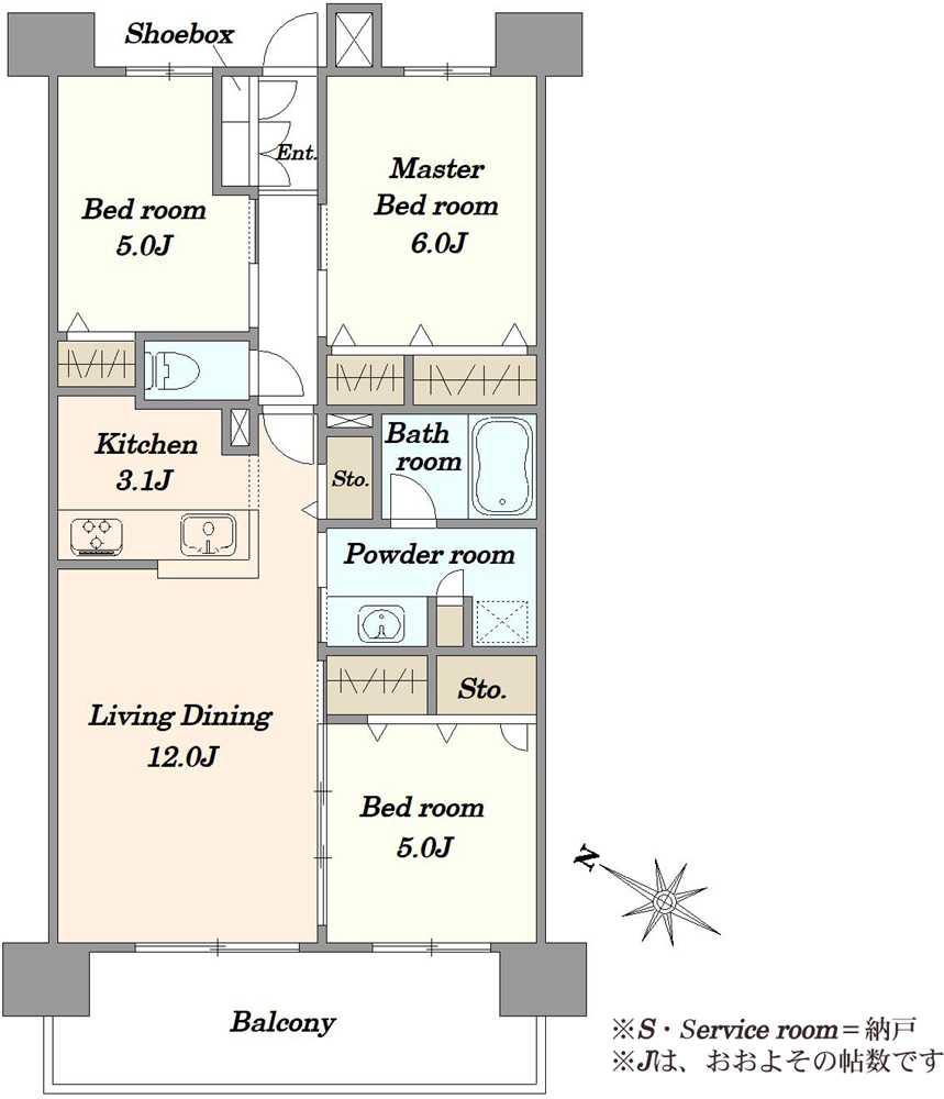 イニシア大宮日進の間取図