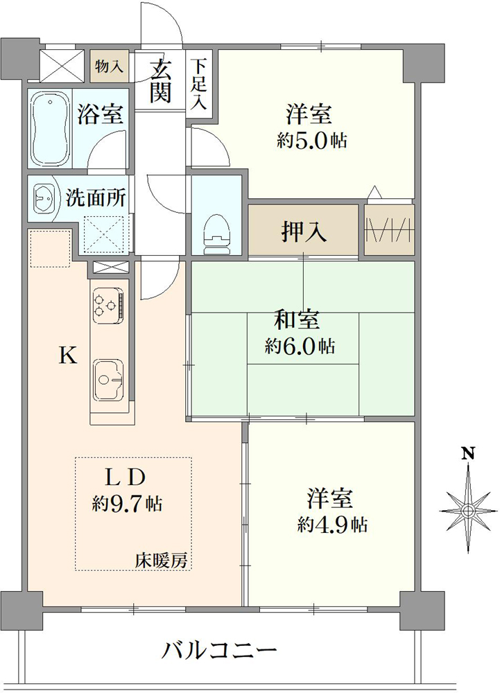 レヂオンス小平の間取図