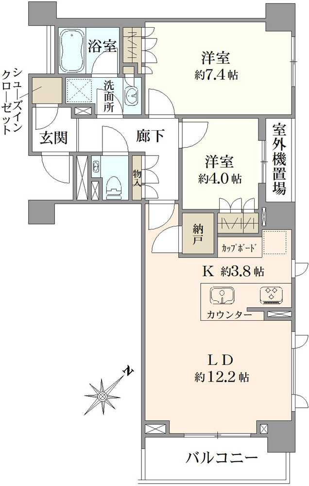 パークハウス駒込染井の間取図