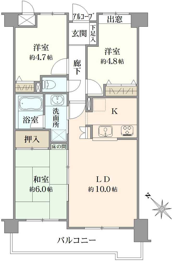 アルス西巣鴨の間取図