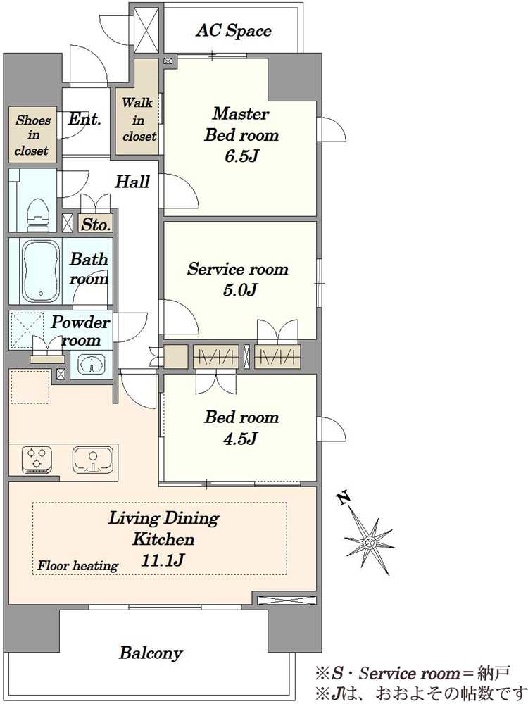 プレシス田端ブランの間取図