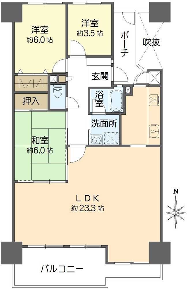 メゾンドール堺の間取図