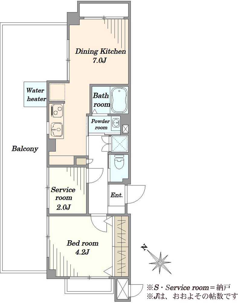 ジュネス大森中央の間取図