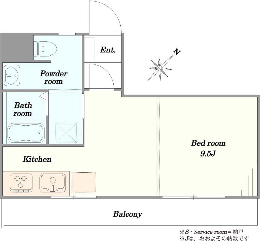 洗足ハイムの間取図