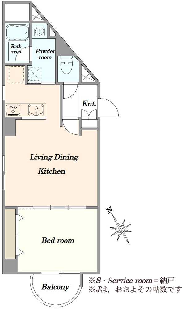 イトーピア五反田マンションの間取図