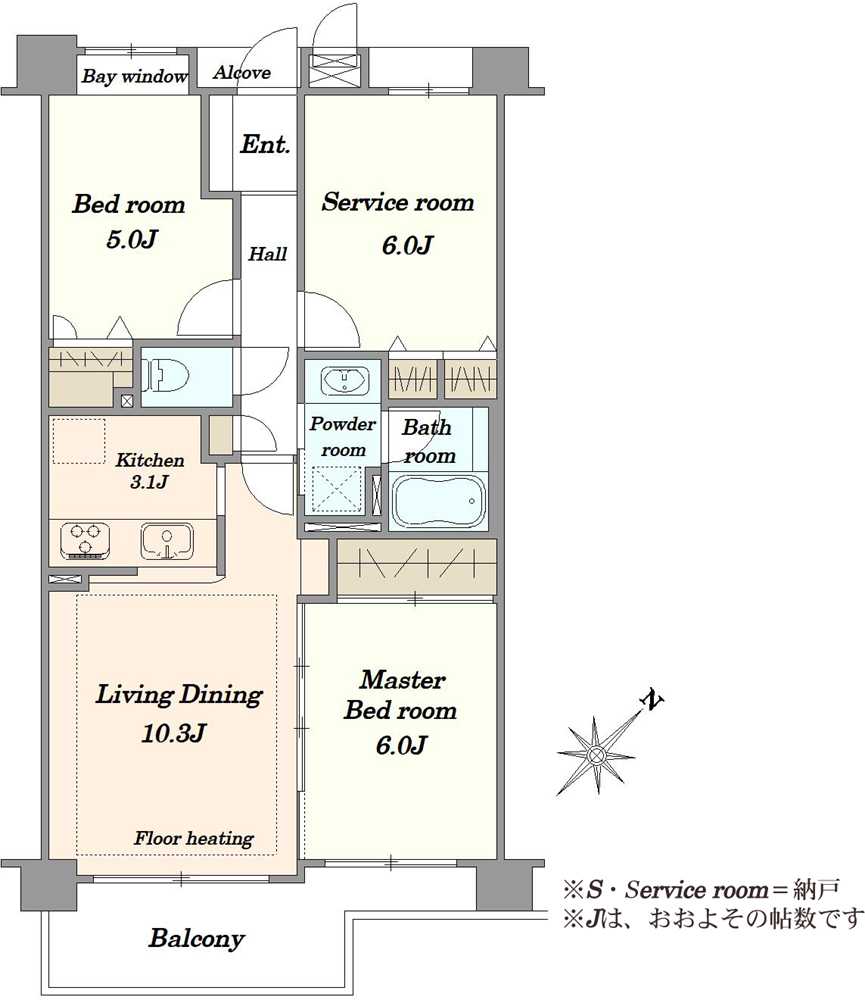 クレッセント西馬込IIIの間取図