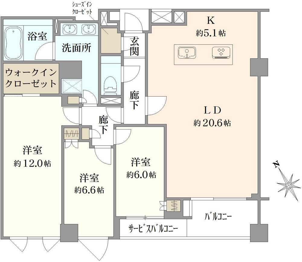 リジェ南山の間取図